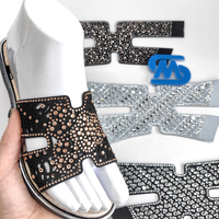 Clips de chaussures en TPU pour femmes avec décoration en strass pour l'utilisation de pantoufles