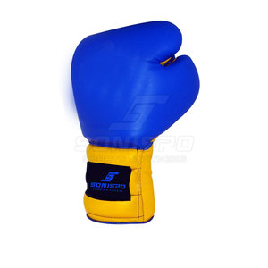 Gants de boxe en cuir robustes et durables, à lacets, anti-humidité, couleurs/logo personnalisables, service OEM, vente en gros directe usine - Product Image 2