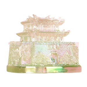 Imán de resina transparente para nevera, forma irregular, recuerdo hecho a mano, artículo decorativo para lugares turísticos y edificios - Product Image 1