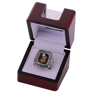 Anillo de Hombre Vintage Cuadrado Grueso de Esmalte con Incrustaciones de Zirconia en Aleación de Plata, Tema Deportivo <span class=keywords><strong>LeBron</strong></span> <span class=keywords><strong>James</strong></span> Miami Heat 2012 - Product Image 5