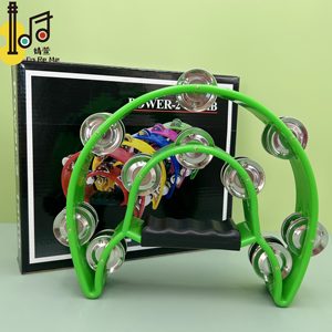 <span class=keywords><strong>Tambourin</strong></span> en plastique <span class=keywords><strong>professionnel</strong></span> personnalisé Double Jingle pour petite fête, éducatif et portatif, pour enfant, <span class=keywords><strong>tambourin</strong></span> de danse demi-lune - Product Image 5