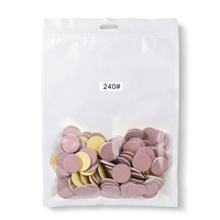60 disques de ponçage de rechange avec embout de perceuse à ongles métallique de 25 mm, grains grossiers 80, moyens 120, fins 180 pour lime à pieds électrique