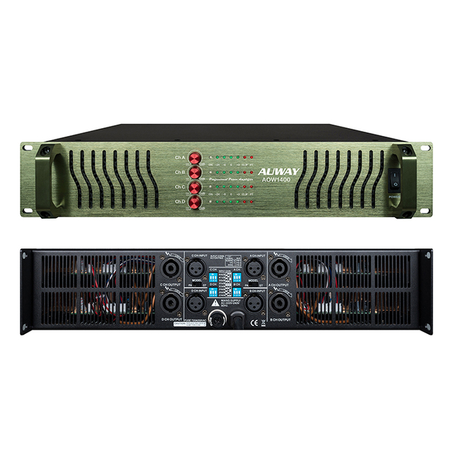 High Quality AUWAY 4.16 Power Amplifier 4x2300W 4 Channel Metal 2U Professional Sound System