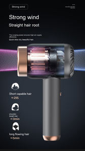 Sèche-cheveux professionnel <span class=keywords><strong>sans</strong></span> <span class=keywords><strong>fil</strong></span> 110000 tr/min à moteur ionique DC avec chargement USB, pour hôtel et usage domestique, diffuseur à température constante - Product Image 3