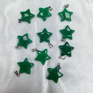 Pierre naturelle en gros, aventurine, jaspe Picasso, pierre précieuse colorée en forme d'étoile, fabrication de bijoux, pendentif pour collier DIY - Product Image 5