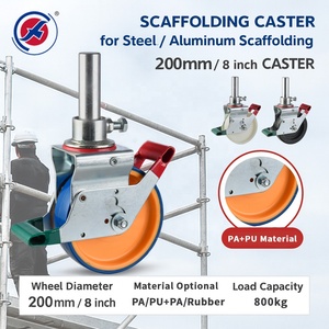 ล้อยางนั่งร้าน8 "สำหรับงานหนักพร้อมเบรกดีไซน์ทันสมัยสำหรับนั่งร้าน - Product Image 2