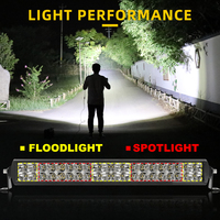 Barre lumineuse LED pour toit de voiture, pare-chocs, Combo Spot Beam 22'' 32'' 42'' 52'' pouces, pour tout-terrain 4x4