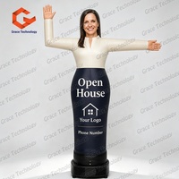 Sky Dancer Gonflable Personnalisé Visage Humain, Publicitaire pour Agents Immobiliers, pour Visite Immobilière, Modèle Homme Ondulant