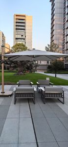 <span class=keywords><strong>Parasol</strong></span> cantilever moderne de luxe en aluminium, résistant au vent et à l'eau, <span class=keywords><strong>3m</strong></span>, pour mobilier d'extérieur, tente pagode pour cour et parc - Product Image 6