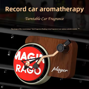 Haut de gamme de luxe haut de gamme tourne-disque <span class=keywords><strong>voiture</strong></span> sortie d'air désodorisant aromathérapie parfum comprimés désodorisation Type de liquide léger - Product Image 2