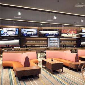 Conjunto de Sofás Personalizados en Forma de Y con Botones Tapizados para Salón de Bolos o <span class=keywords><strong>Restaurante</strong></span> - Product Image 2