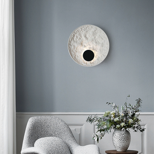 Loft nordique résine Art cercle appliques salon chambre chevet Hall éclairage intérieur maison <span class=keywords><strong>detor</strong></span> luminaires appliques - Product Image 4