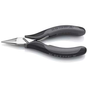 KNIPEX - 35 22 115 Pince électronique ESD à tête ESD polie miroir, poignées avec poignées multi-composants - Product Image 1