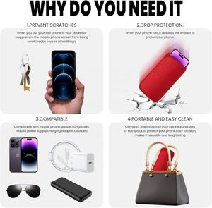 Phone <b>Bag</b>,Universal Neoprene Shockproof Phone Pouch Sleeve Wallet Carry Case - Product Image 4