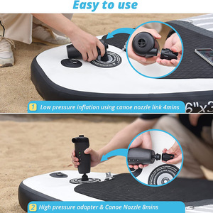 Bomba de Aire Eléctrica Recargable Portátil, Mini <span class=keywords><strong>Inflador</strong></span> de Aire Inalámbrico para Tablas de SUP, Flotadores de Piscina y Colchones Inflables - Product Image 5