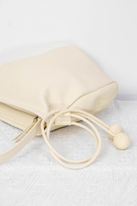 Leather Lazy Dumpling <b>Bag</b> Niche Asymmetrical Design Minimalist Knot Croissant Single-<b>shoulder</b> Summer/Winter Fashion Zip - Product Image 4