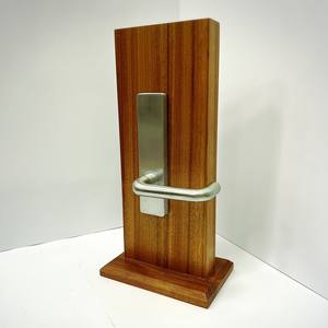 Manija tubular de acero cepillado de grado industrial para cerradura de embutir en proyectos de edificios públicos - Product Image 5