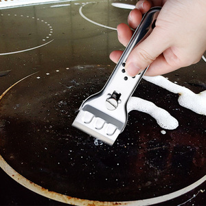 Outil multifonctionnel de <span class=keywords><strong>grattoir</strong></span> à lame en plastique de poche <span class=keywords><strong>pour</strong></span> plaques de cuisson à <span class=keywords><strong>induction</strong></span> en céramique de cuisine - Product Image 2