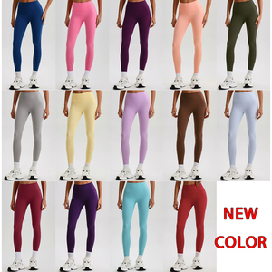 Leggings Personalizzati da Donna Stile Lulu <span class=keywords><strong>Fitness</strong></span> a Vita Alta in Nylon, Effetto Push-Up Senza Cucitura Frontale, Pantaloni da Palestra e Yoga - Product Image 5