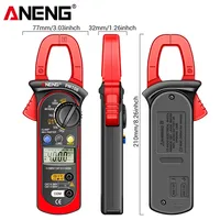 Pince ampèremétrique numérique ANENG PN106 AC/DC 4000 points de mesure, 600A, pour l'entretien automobile et électrique.