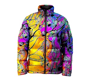 2021 hommes femmes hiver imperméable Bomber manteaux vestes coton rempli grande taille 100% laine bouffant - Product Image 1