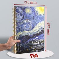 2024 approvisionnement d'usine fournitures scolaires personnalisées conception personnalisée carnet de croquis en spirale aquarelle