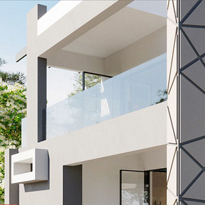 Ringhiera in Vetro per Balcone Moderno, Balaustra in Vetro Temperato per Scale e Casa, Pannello di Recinzione in Vetro - Product Image 6