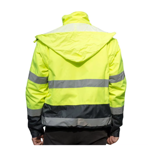 300D ผ้าอ๊อกฟอร์ดขนแกะขั้วโลกอเนกประสงค์200ก. เสื้อแจ็คเก็ตเพื่อความปลอดภัยสะท้อนแสงแบบถอดได้กันน้ำเสื้อสำหรับขับขี่ให้ความอบอุ่นสีสะท้อนแสง - Product Image 5