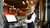 Terminal Punto de Venta Táctil de Escritorio con Pantalla HD de 15.6 Pulgadas, Soporte Plegable, Compatible con OEM/ODM para Comercio Minorista y Restaurantes