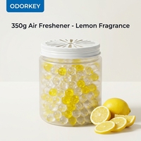 Désodorisant et assainisseur d'air écologique parfum citron 350g pour voiture, maison et bureau – Longue durée, facile à utiliser, conditionnement en bouteille