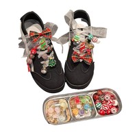Accessoires décoratifs pour chaussures de style Noël mignon, ornements DIY pour chaussures décontractées, breloques pour lacets