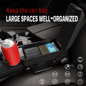 Anjuny, accesorios para el <span class=keywords><strong>interior</strong></span> del coche, caja de consola de almacenamiento, reposabrazos, reposabrazos automático Universal - Product Image 4