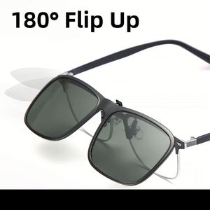 Gafas de Sol con Clip Polarizadas UV400 con Lentes Amarillas Antideslumbrantes Fotocromáticas con Logotipo Personalizado para Hombre y Mujer para Conducir - Product Image 4