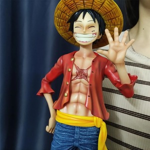 Figurine <span class=keywords><strong>Luffy</strong></span> One Piece surdimensionnée de 40 cm, qualité supérieure, <span class=keywords><strong>Luffy</strong></span> <span class=keywords><strong>souriant</strong></span>, objet de collection d'anime - Product Image 1