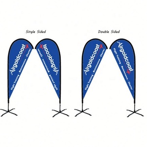 Banderas de playa personalizadas de doble cara impresas por sublimación Precio de fábrica para promoción comercial Banderas de playa voladoras - Product Image 4