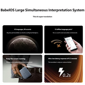 Auriculares <span class=keywords><strong>de</strong></span> Conducción Ósea con Clip, Cómodos <span class=keywords><strong>de</strong></span> Usar, Batería <span class=keywords><strong>de</strong></span> Larga Duración, Reducción <span class=keywords><strong>de</strong></span> Ruido Inalámbrica, Auriculares con Traducción IA - Product Image 6