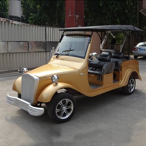 Voiture électrique vintage 6 places pour excursions touristiques avec toit ouvrant - Product Image 1