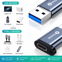 Adaptateur USB 3.0 Type-C OTG 5 Gbps, convertisseur de transfert de données et de charge haute vitesse pour iPhone 15/16, Android, PC, ordinateur portable, téléphone mobile