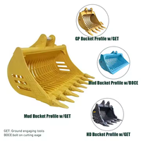 RSBM Rake Riddle Bucket 60'' 1524mm Skeleton Bucket 6 Ton Mini Excavator.