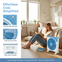 Ventilateur de sol électrique turbo OEM 12 pouces, portable, en plastique, avec minuterie, pour salon, chambre, hôtel