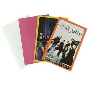Fundas para Tarjetas Fotográficas de PP Naranja de 6 Pulgadas, Acabado Mate, Impresión por Transferencia de Calor, Estilo Moderno, Sin Cierre, para Tarjetas Fotográficas - Product Image 3