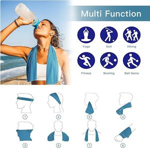 Vente en gros de serviette de sport en microfibre super magique, rafraîchissante instantanée, cou de glace, serviette de sport avec logo personnalisé - Product Image 6