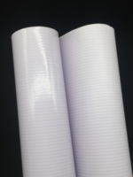 Matériaux d'impression numérique en PVC, bannière flexible frontlit laminée à chaud, rouleau blanc 280 g/m² pour la publicité extérieure