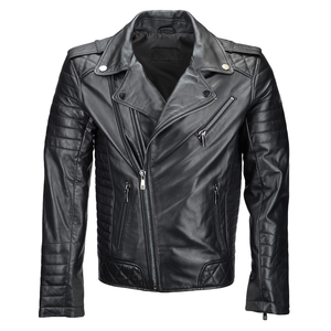 Chaqueta de cuero protectora de verano para motocicleta y carreras de autos, estilo Brando, chaqueta de cuero para moto, chaqueta de seguridad - Product Image 1