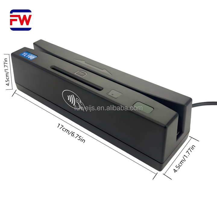 YL160 Usb Magnetic Swipe Card Reader Ic Chip NFC PSAM Card Reader ...