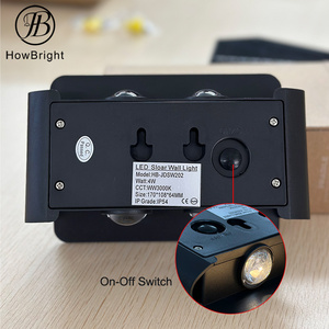 庭4WIP54防水照明用のモダンな屋外ガーデンLEDソーラーモーションセンサー - Product Image 5