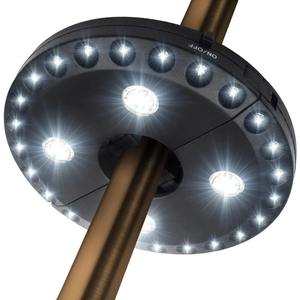 Lampe de parasol à 28 LED pour parasol de plage, 3 modes de luminosité pour le jardin, le camping, les tentes, l'éclairage intérieur et extérieur - Product Image 2