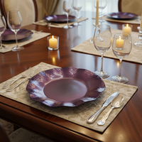 Hochwertige, individuell gestaltbare 13-Zoll-Großhandels-Platzteller – luxuriös, wiederverwendbar, langlebig, für Hochzeiten, Geburtstage und Dinner-Events