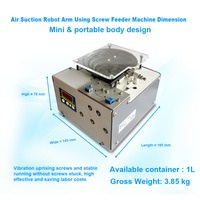 Machine de distribution automatique de vis ZEDA MKS813-M M0.5-3.0 avec bol vibrant fonctionnel de 1000 ml pour ligne d'assemblage