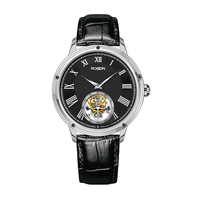 Premium Branded Water proof Best Mechanical Tourbillon Mechanische Automatik uhr Benutzer definiertes Logo mit Chronograph Zifferblatt